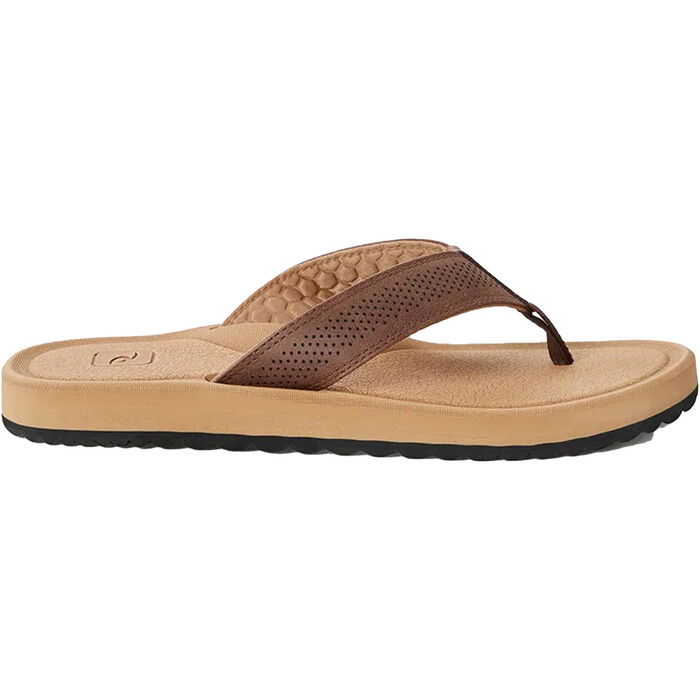 2024 Rip Curl Mnner Chiba Open Toe Flip Flops TCTG47 - Brown / Tan